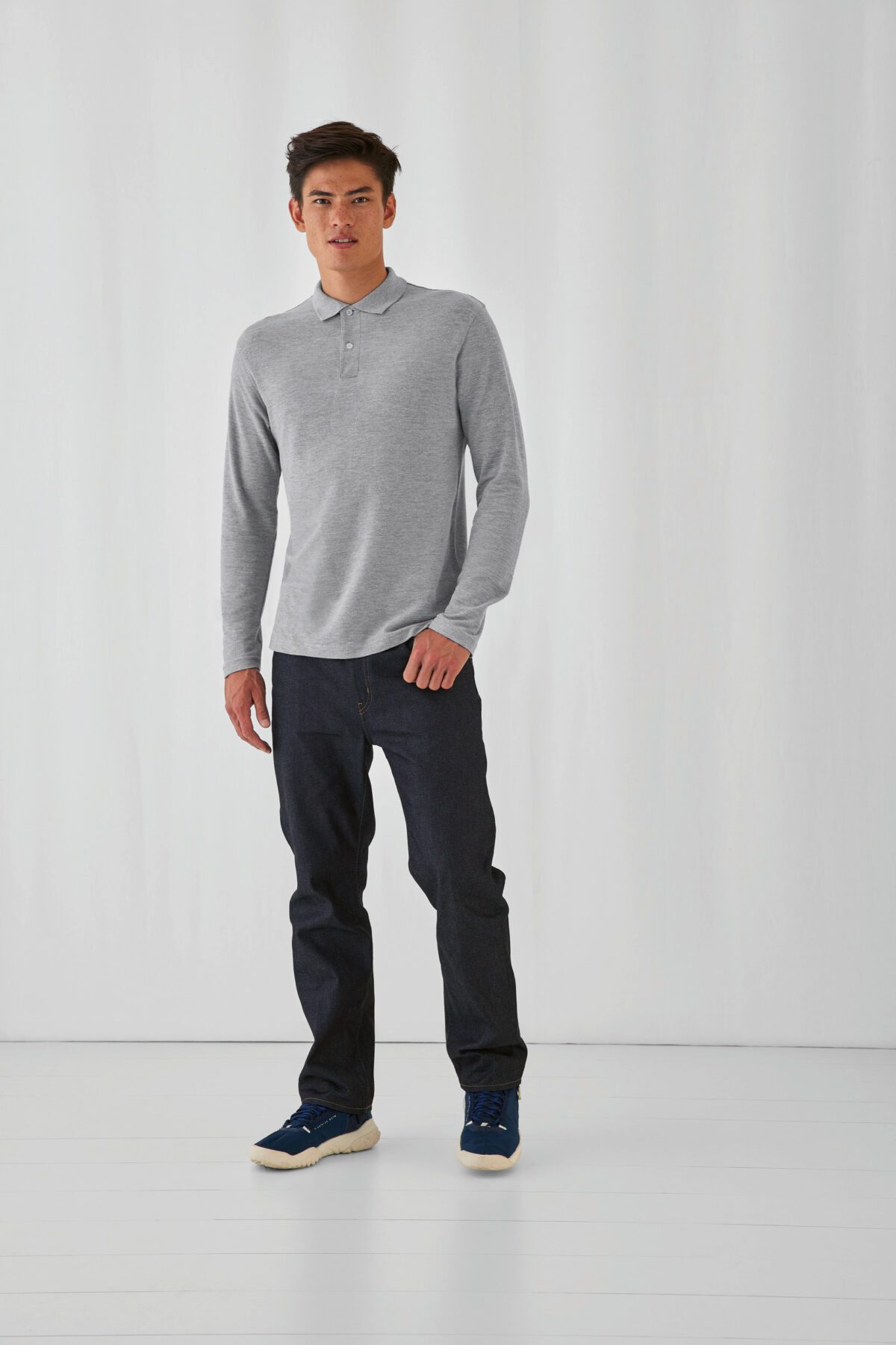 Polo homme ID.001 manches longues ML - CGPUI12 – Image 2