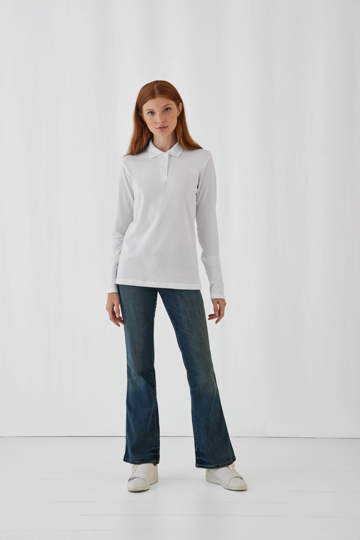 Polo femme ID.001 ML - CGPWI13 – Image 1