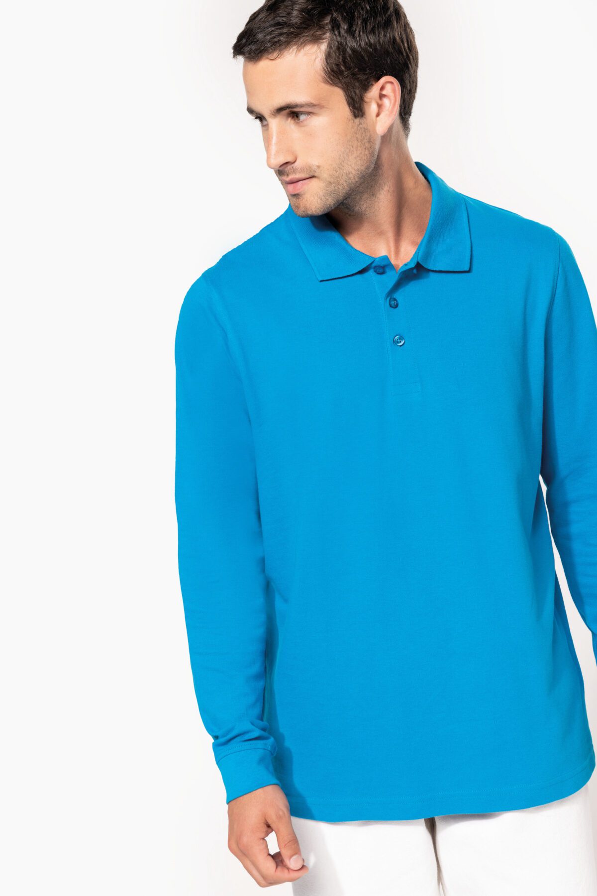 Polo piqué manches longues homme - K256 – Image 3