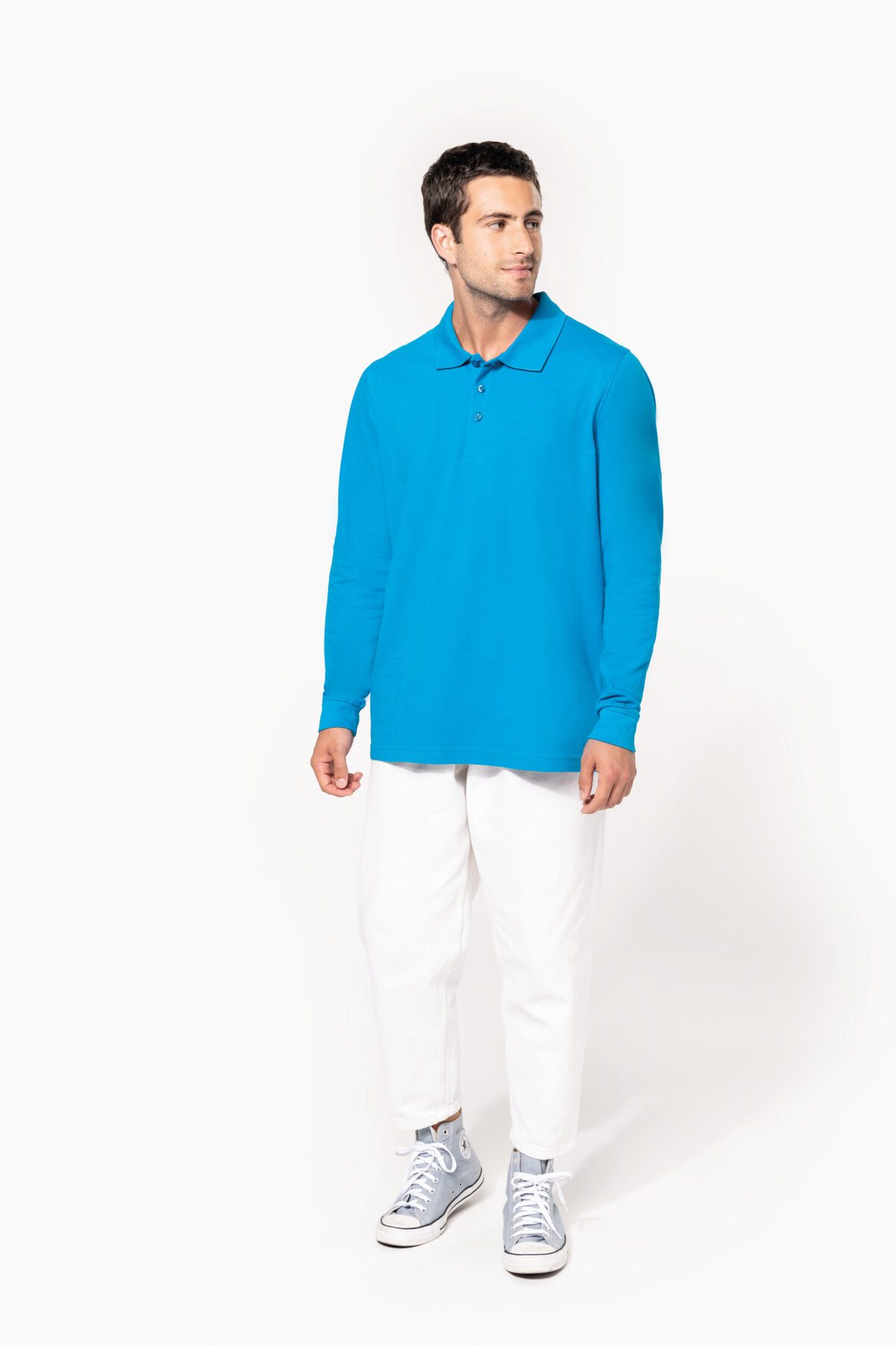 Polo piqué manches longues homme - K256 – Image 5