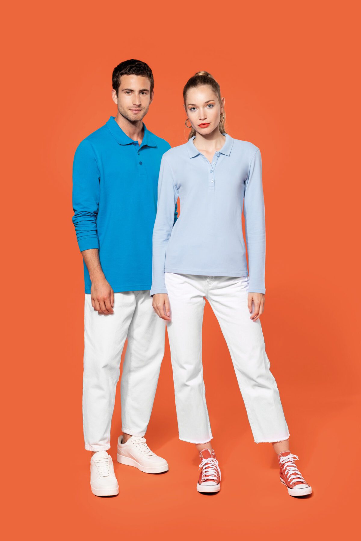 Polo piqué manches longues homme - K256 – Image 14