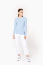 Polo piqué manches longues femme - K257 – Image 5