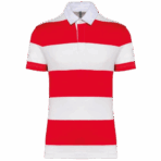 K286 - Polo rugby rayé manches courtes unisexe – Image 2