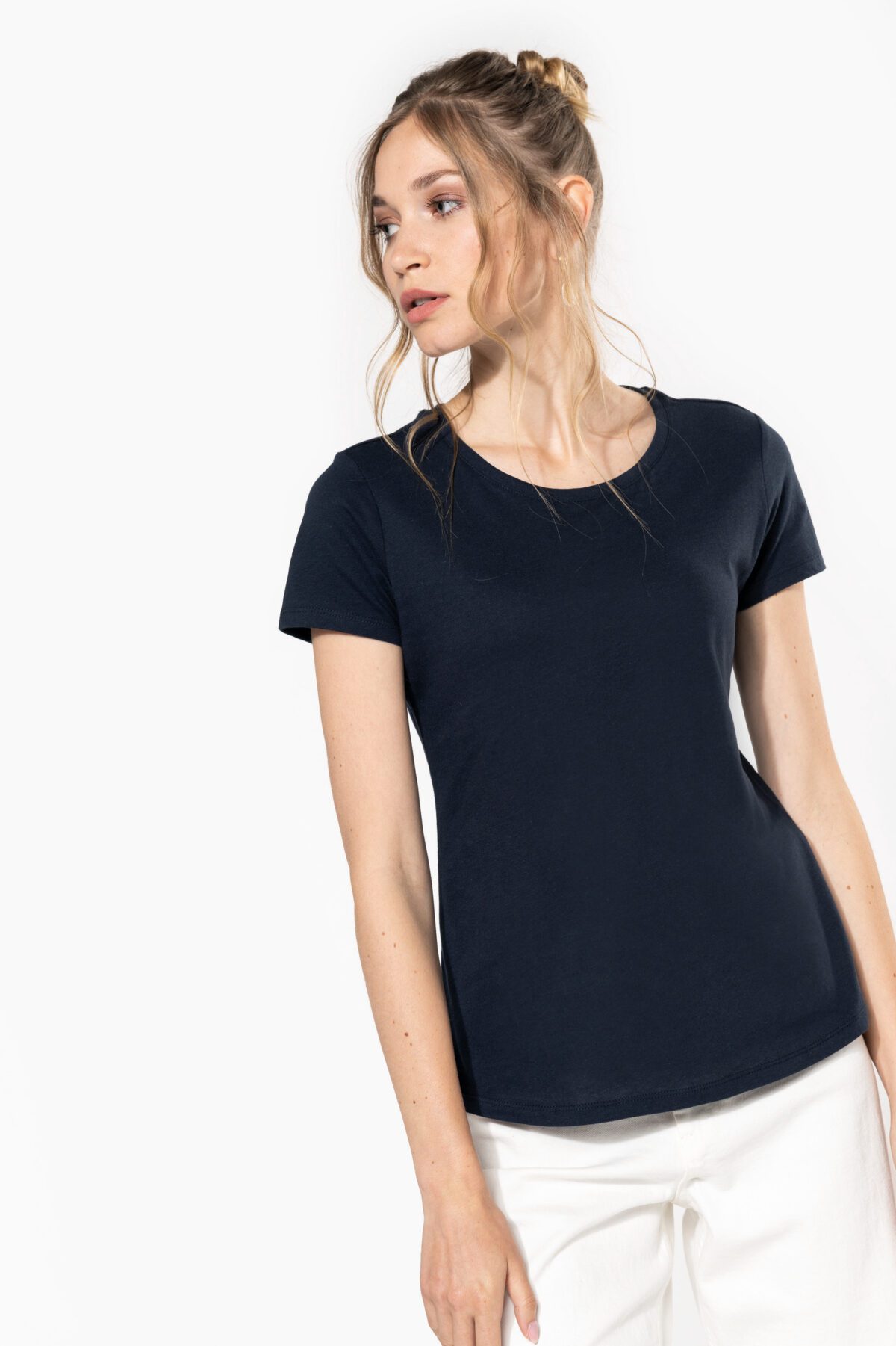 T-shirt personnalisé col rond bio femme