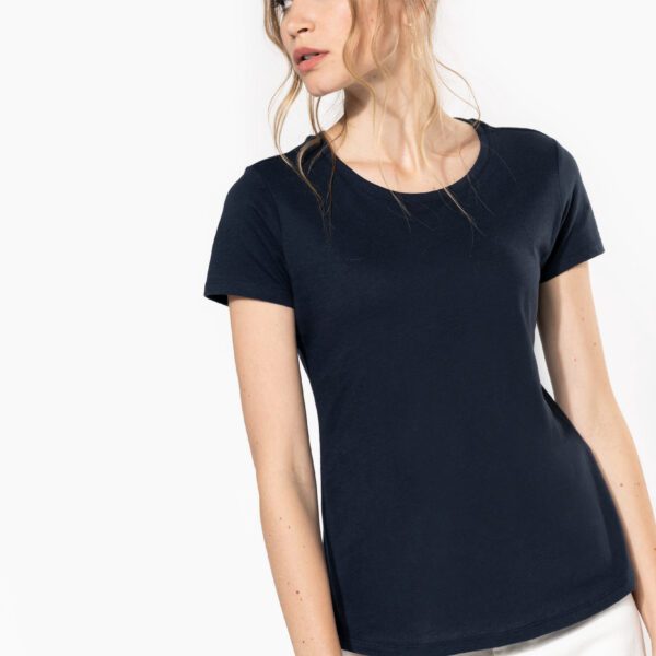 T-shirt personnalisé col rond bio femme