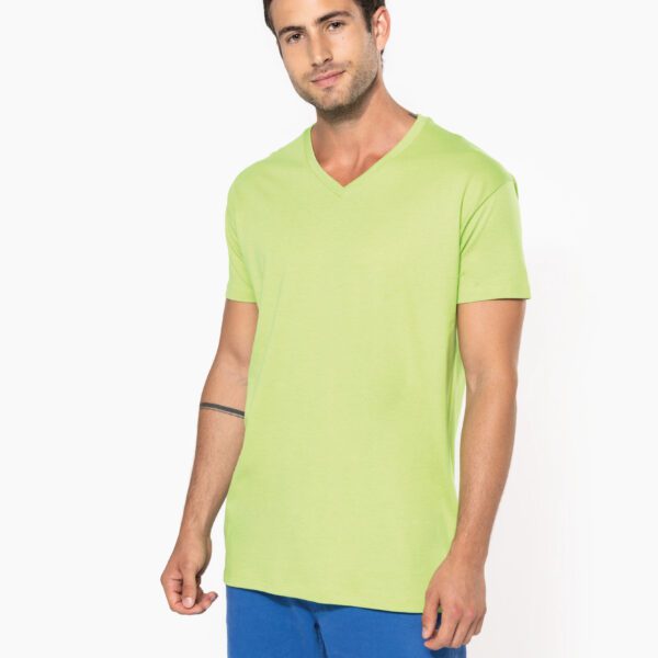 T-shirt personnalisé bio col V homme