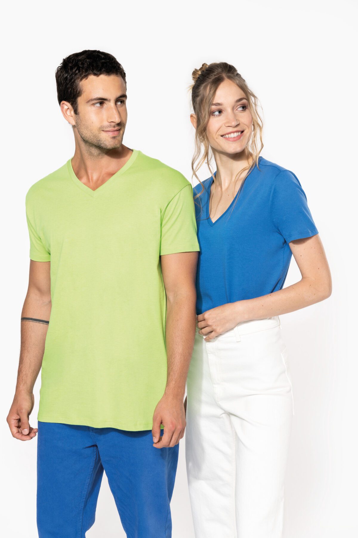 T-shirt personnalisé Bio150IC col V homme - K3028IC – Image 4