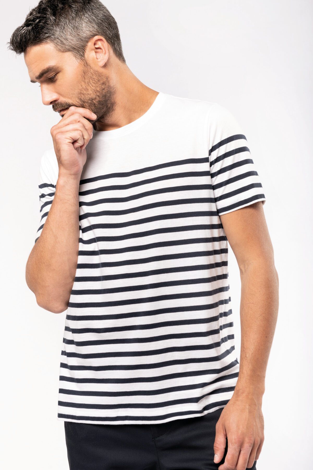T-shirt personnalisé marin col rond Bio homme - K3033 – Image 3