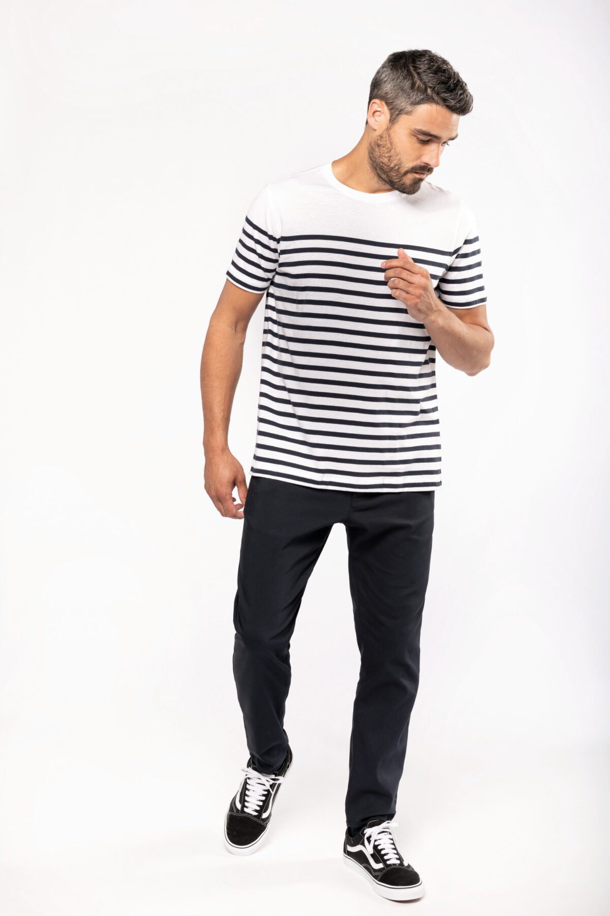 T-shirt personnalisé marin col rond Bio homme - K3033 – Image 4
