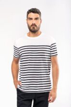 T-shirt personnalisé marin col rond bio homme
