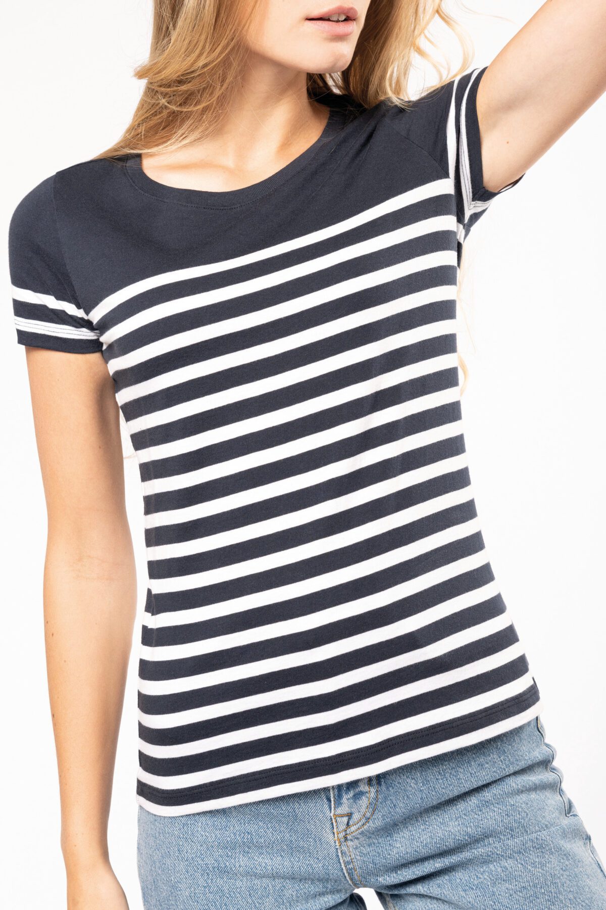 T-shirt personnalisé marin col rond Bio femme - K3034 – Image 17