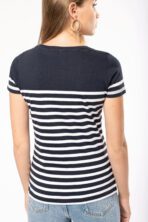T-shirt personnalisé marin col rond Bio femme - K3034 – Image 2