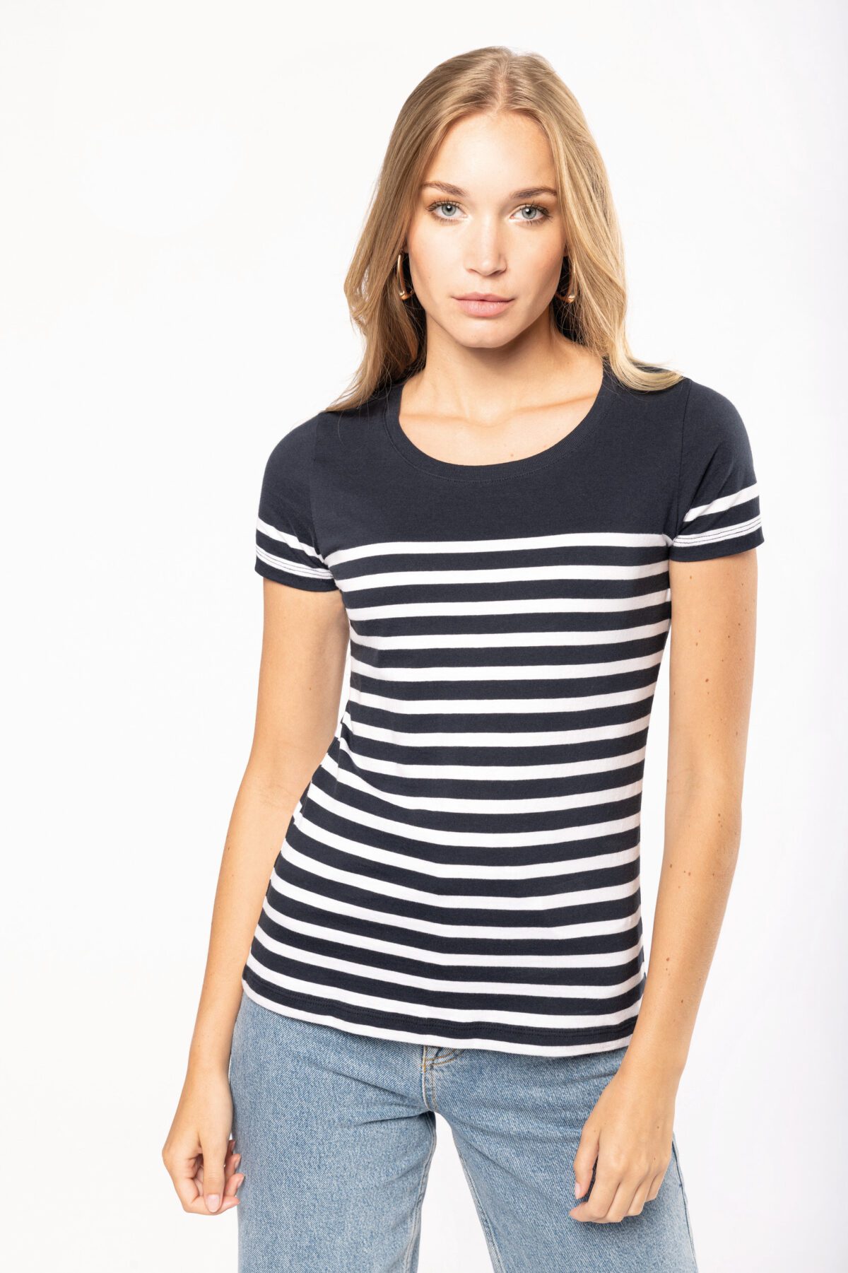 T-shirt personnalisé marin col rond Bio femme - K3034 – Image 3