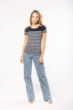 T-shirt personnalisé marin col rond Bio femme - K3034 – Image 4