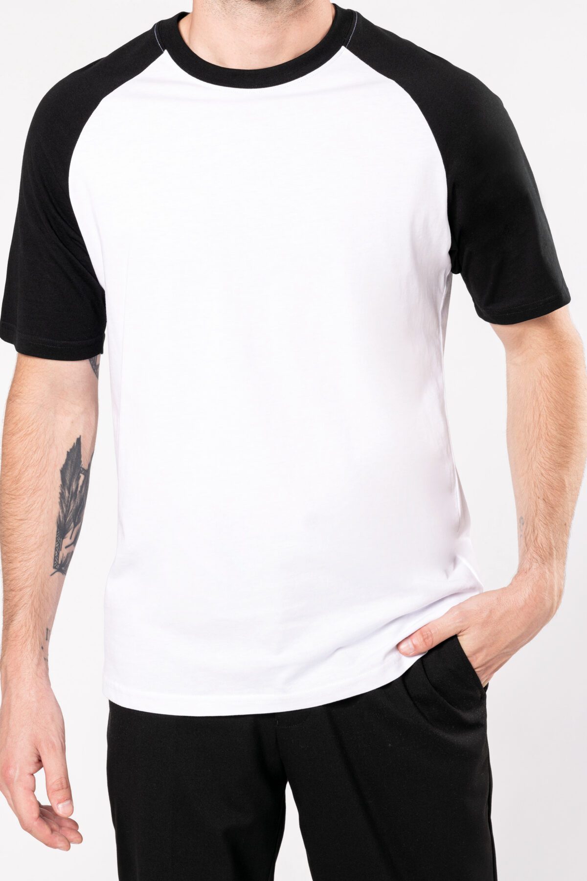 T-shirt personnalisé bicolore manches courtes - K330 – Image 9