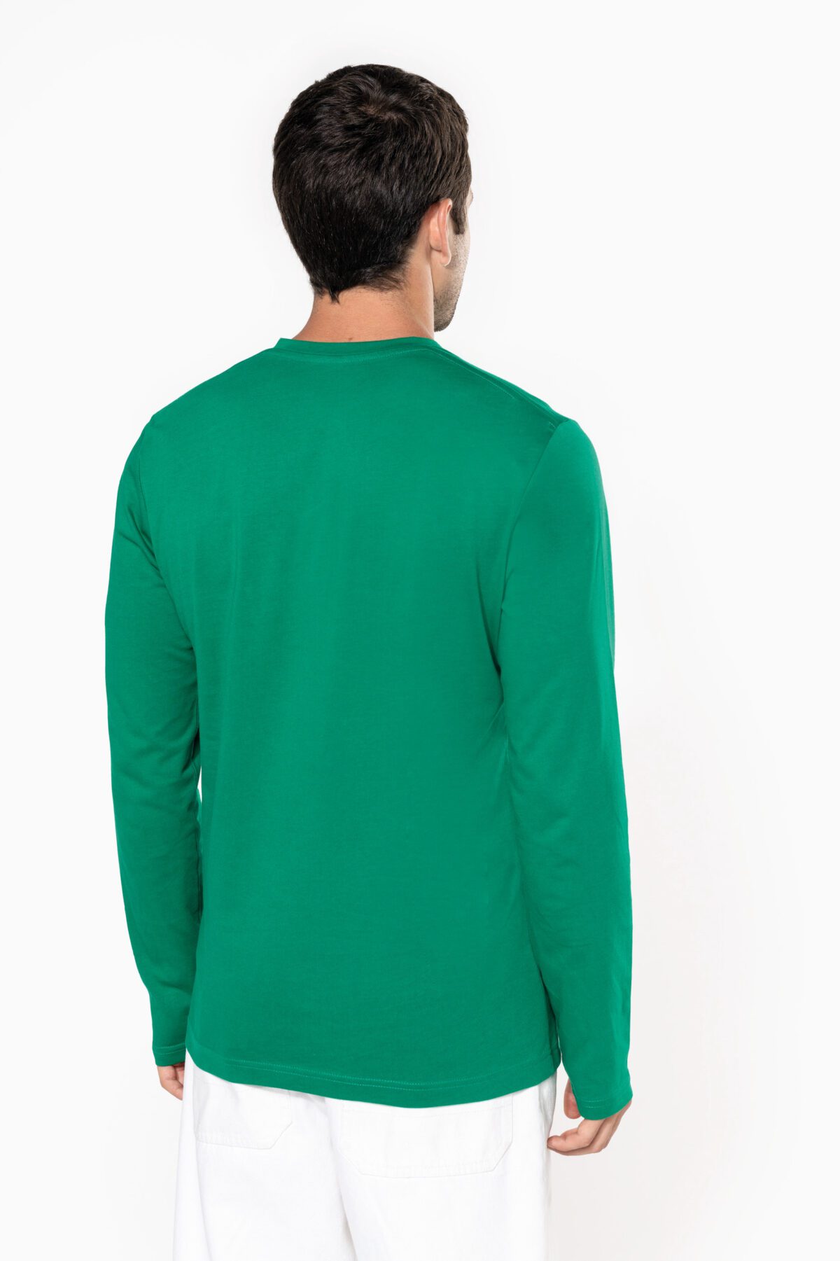 T-shirt personnalisé col V manches longues - K358 – Image 2
