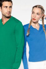 T-shirt col V manches longues femme - K382 – Image 10
