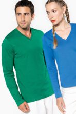 T-shirt col V manches longues femme - K382 – Image 11