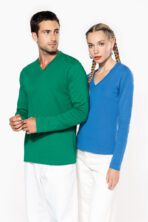 T-shirt col V manches longues femme - K382 – Image 4