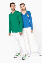 T-shirt col V manches longues femme - K382 – Image 5