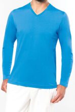 T-shirt personnalisé col V manches longues - K358 – Image 8