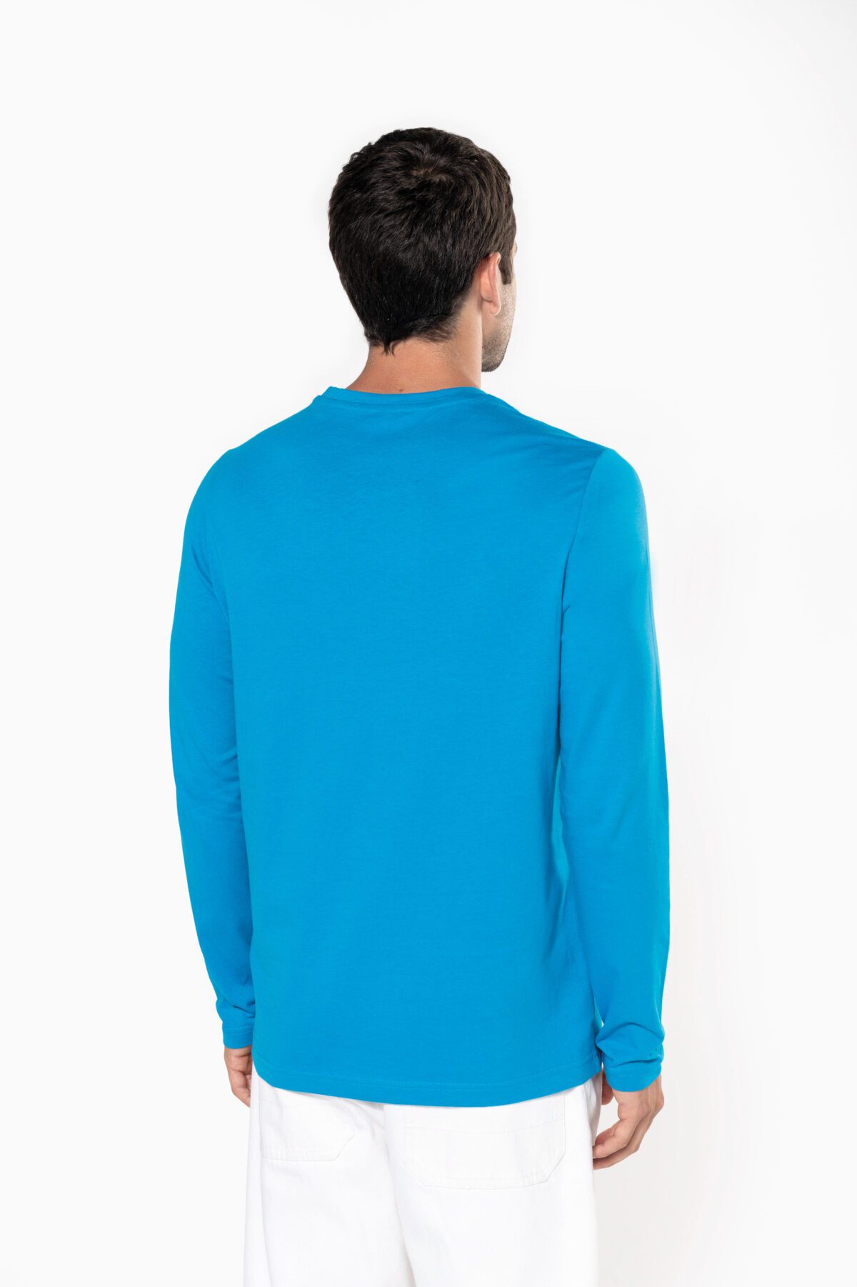 T-shirt personnalisé col rond manches longues homme - K359 – Image 2