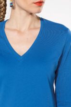 T-shirt col V manches longues femme - K382 – Image 6