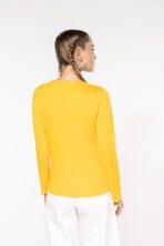 T-shirt personnalisé col rond manches longues femme - K383 – Image 2