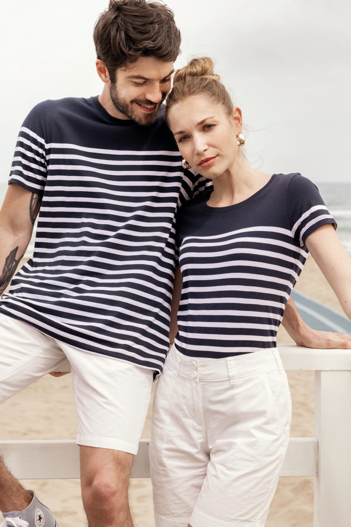 T-shirt personnalisé marin col rond Bio homme - K3033 – Image 5
