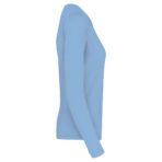 T-shirt personnalisé col rond manches longues femme - K383 – Image 45