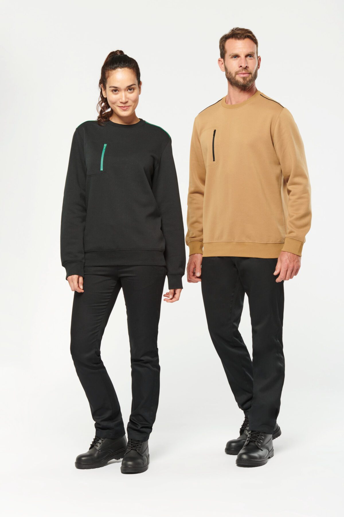 Sweat-shirt personnalisé Day To Day zip poche contrastée unisexe - WK403 – Image 13