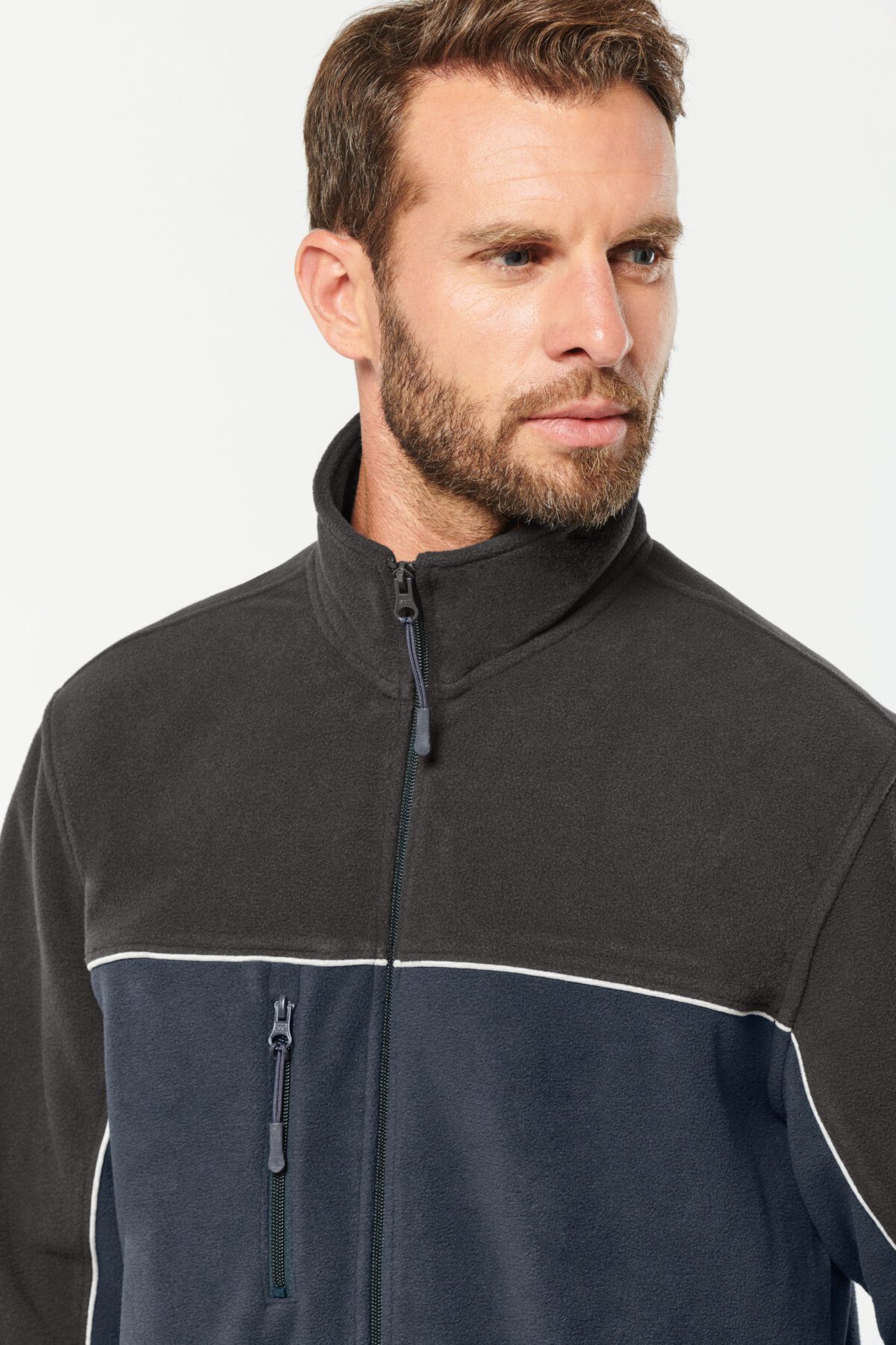 Veste micropolaire bicolore écoresponsable unisexe - WK904 – Image 26