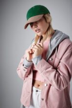 Casquette homme profil bas en coton brossé - 6 panneaux - B57