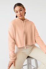 Sweat-shirt personnalisécrop à capuche femme - BE7502 – Image 4