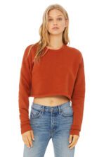 Sweat-shirt personnalisé crop top pour femmes