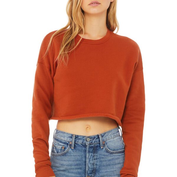 Sweat-shirt personnalisé crop top pour femmes