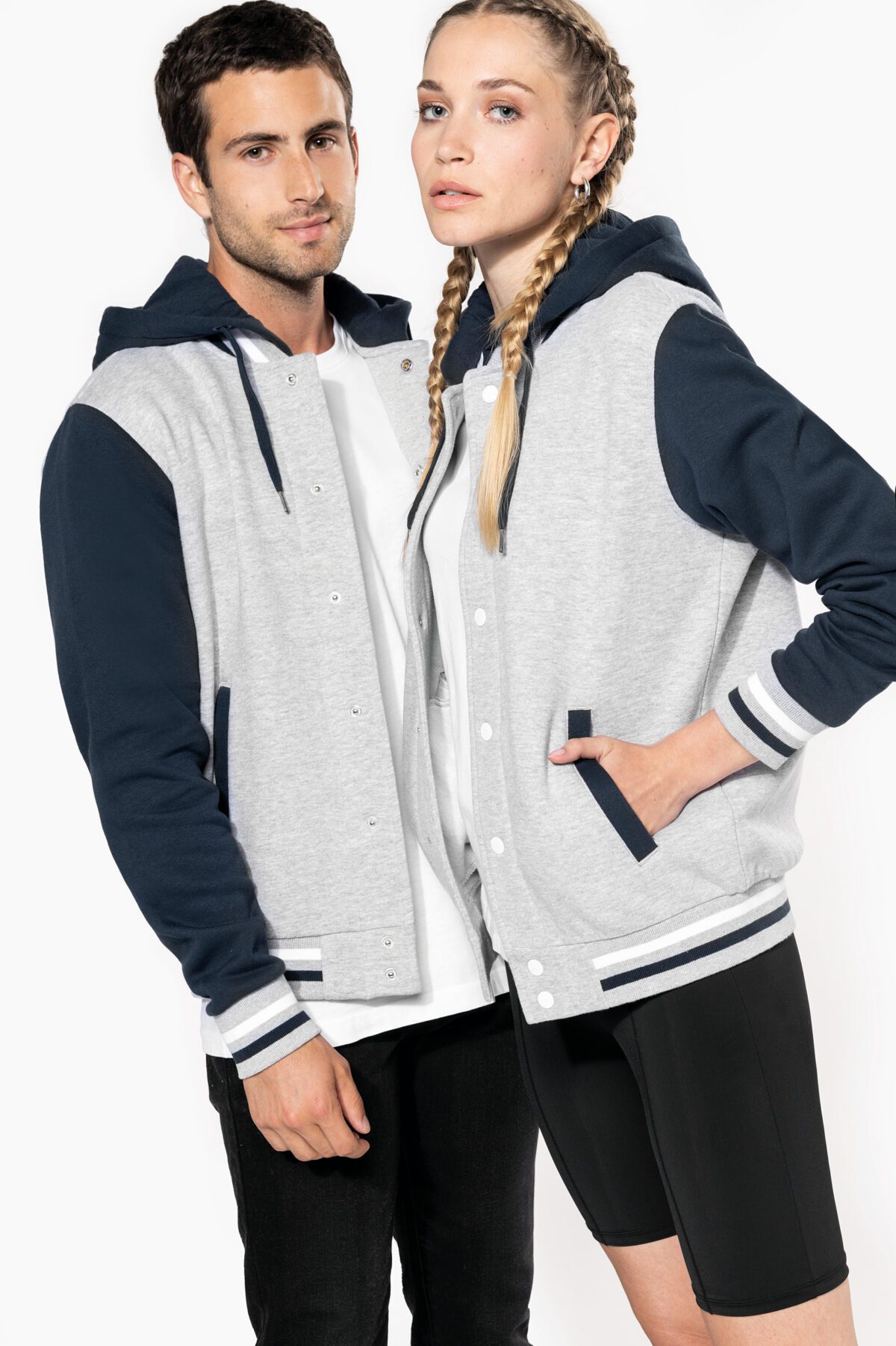 Blouson Teddy à capuche Unisexe _ K4003 – Image 1