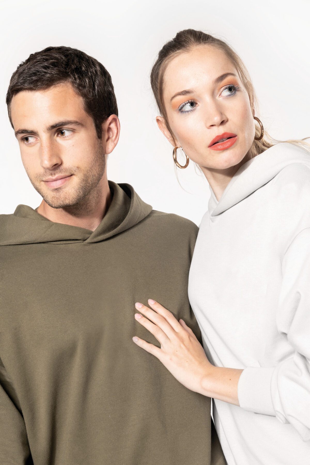 Sweatshirt à capuche molleton oversize unisexe - K4018 – Image 9