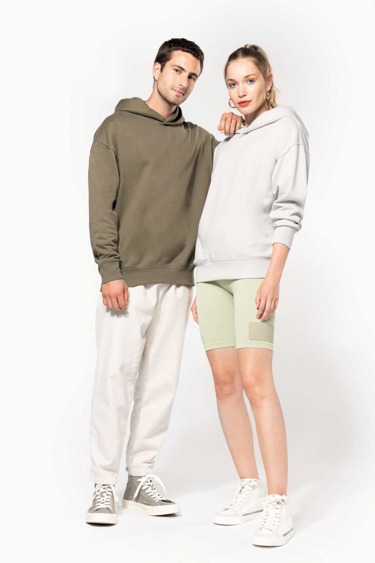 Sweatshirt à capuche molleton oversize unisexe - K4018 – Image 19