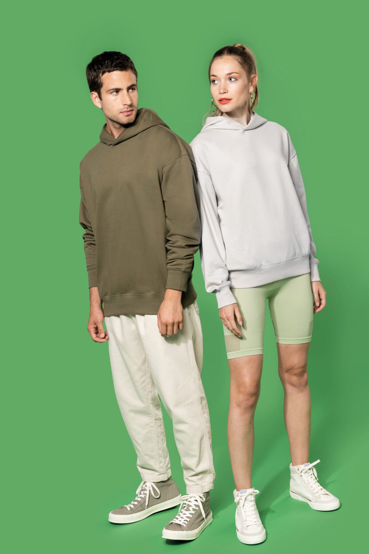 Sweatshirt à capuche molleton oversize unisexe - K4018 – Image 11