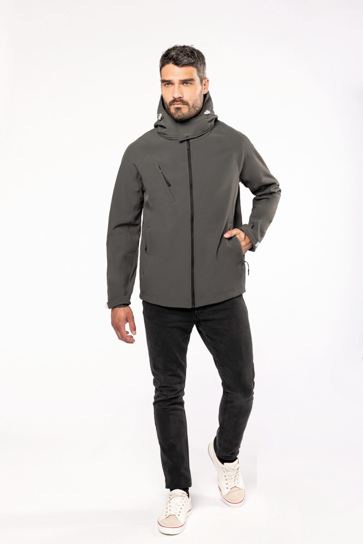 Veste softshell à capuche amovible homme - K413 – Image 4