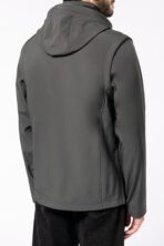 Veste Softshell 3 couches à capuche avec manches amovibles unisexe - K422 – Image 2