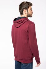 Sweat-shirt capuche contrastée homme - K446