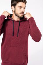 Sweat-shirt capuche contrastée homme - K446 – Image 6