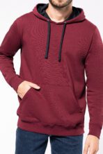 Sweat-shirt capuche contrastée homme - K446 – Image 11
