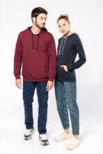 Sweat-shirt capuche contrastée femme - K465 – Image 12