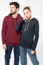 Sweat-shirt capuche contrastée femme - K465 – Image 7