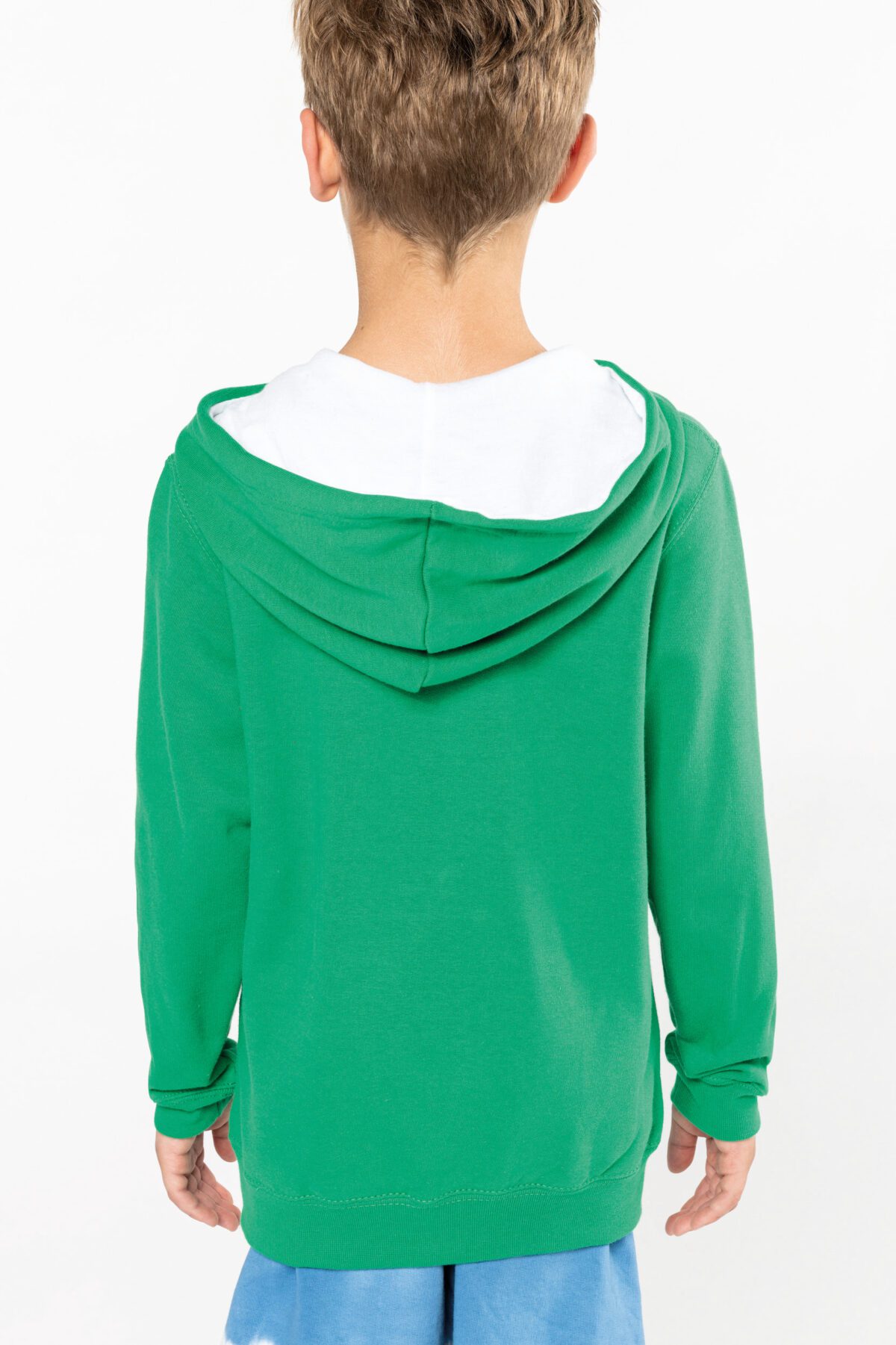 Sweat-shirt capuche contrastée enfant - K453 – Image 3