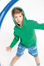 Sweat-shirt capuche contrastée enfant - K453 – Image 6