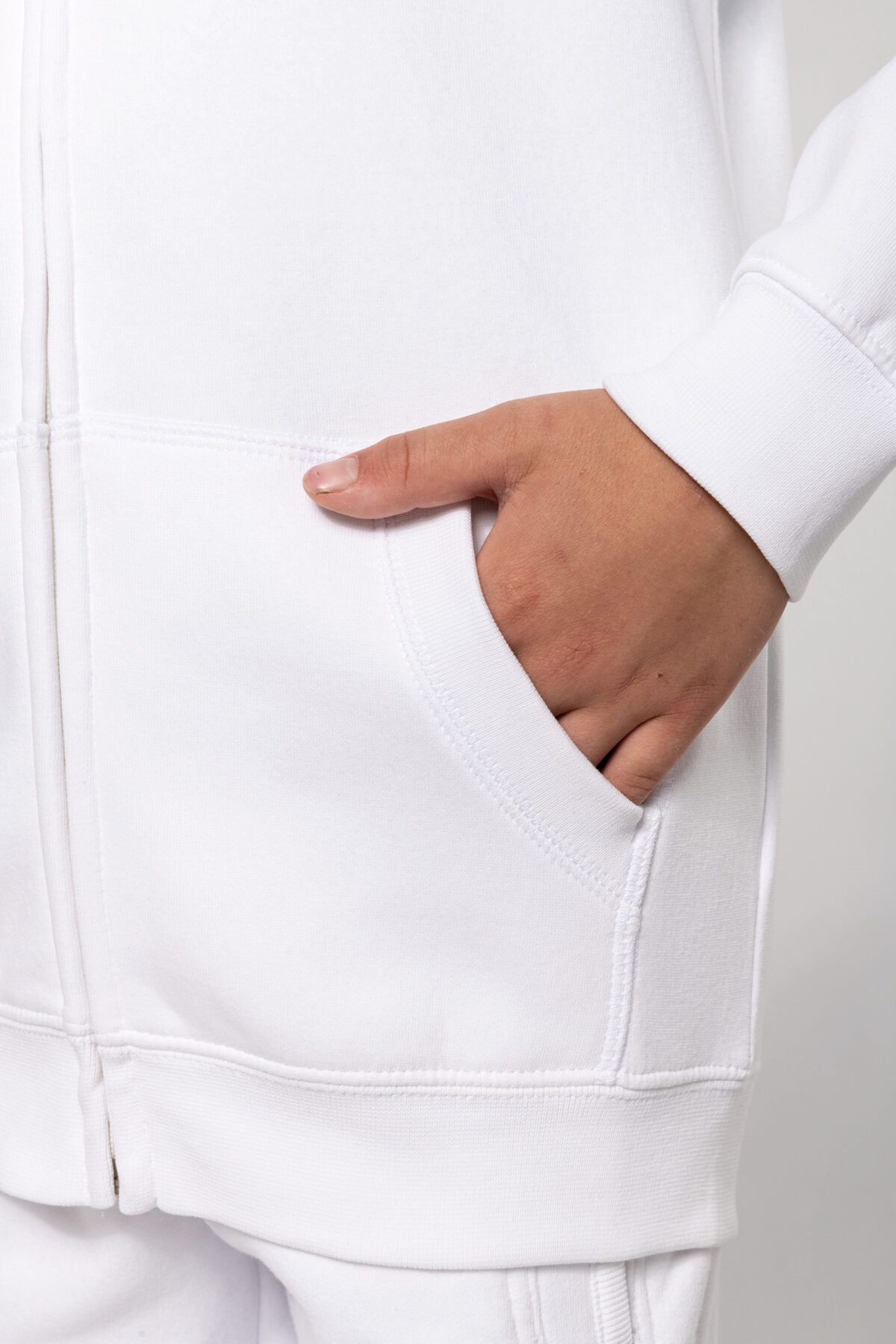 Sweat-shirt personnalisé capuche zippé enfant - K455 – Image 7
